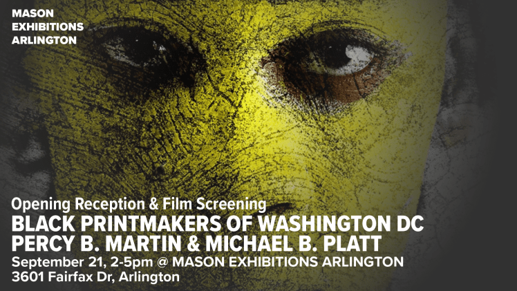 Black Printmakers of Washington D.C. poster, 2024 for Mason Exhibitions, by Hunter K. Muirheid