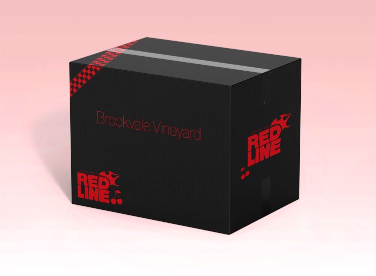 Red Line Wine Label, Box. Hunter K. Muirheid