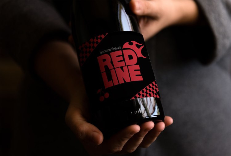 Red Line Wine Label, Hunter K. Muirheid